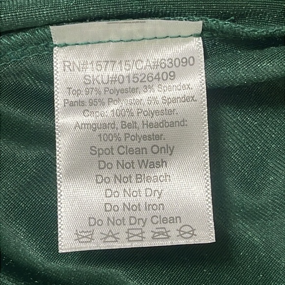 Spirit Woodland Huntress Emerald Green Corset Sleeveless Velvety Top, Size M - Picture 9 of 9